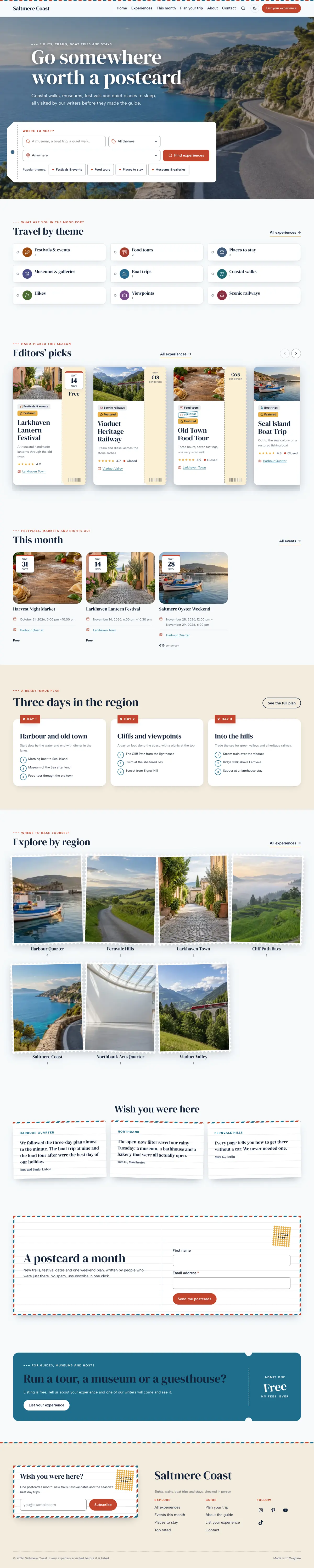 Wayfare, Home